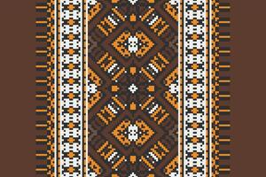 Dhoti Pants Pattern Seamless Scandinavian pattern Motif embroidery, Pixel Ikat embroidery Design for Print indigenous art aboriginal art pattern floral kurti mughal border vector