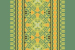 Plazo pattern Seamless Native American, Motif embroidery, Pixel Ikat embroidery Design for Print Texture fabric saree sari carpet. kurta patola saree vector