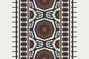 Dhoti Pants Pattern Seamless Scandinavian pattern Motif embroidery, Pixel Ikat embroidery Design for Print tie dyeing pillowcase sambal puri kurti mughal architecture vector