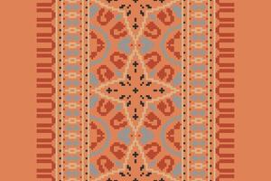Plazo pattern Seamless Bandana print silk Motif embroidery, Pixel Ikat embroidery Design for Print kurta pattern mughal motifs tapestry pattern floral repeat vector