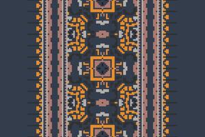 Plazo pattern Seamless Native American, Motif embroidery, Pixel Ikat embroidery Design for Print kurta pattern mughal motifs tapestry pattern floral repeat vector
