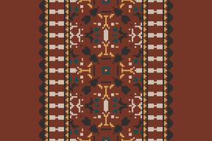 Plazo pattern Seamless Australian aboriginal pattern Motif embroidery, Pixel Ikat embroidery Design for Print indigenous art aboriginal art pattern floral kurti mughal border vector