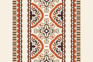 Plazo pattern Seamless Mughal architecture Motif embroidery, Pixel Ikat embroidery Design for Print australian curtain pattern geometric pillow model kurti mughal flowers vector