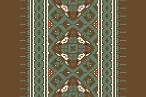 Plazo pattern Seamless Mughal architecture Motif embroidery, Pixel Ikat embroidery Design for Print tapestry floral kimono repeat pattern lacing spanish motif vector