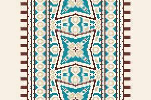 Plazo pattern Seamless Mughal architecture Motif embroidery, Pixel Ikat embroidery Design for Print border embroidery ancient egypt vector