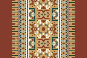 Plazo pattern Seamless Scandinavian pattern Motif embroidery, Pixel Ikat embroidery Design for Print egyptian pattern tibetan mandala bandanna vector