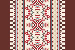 Plazo pattern Seamless Scandinavian pattern Motif embroidery, Pixel Ikat embroidery Design for Print Texture fabric saree sari carpet. kurta patola saree vector