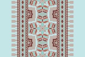 Plazo pattern Seamless Scandinavian pattern Motif embroidery, Pixel Ikat embroidery Design for Print scarf hijab pattern kerchief Pixel Ikat Silk kurti model mughal patterns vector