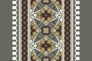 Plazo pattern Seamless Scandinavian pattern Motif embroidery, Pixel Ikat embroidery Design for Print border embroidery ancient egypt vector