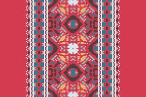 Banarasi Pattern Seamless Australian aboriginal pattern Motif embroidery, Pixel Ikat embroidery Design for Print Texture fabric saree sari carpet. kurta patola saree vector