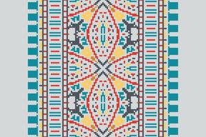 Banarasi Pattern Seamless Native American, Motif embroidery, Pixel Ikat embroidery Design for Print scandinavian pattern saree ethnic nativity gypsy pattern vector