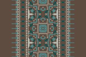 Banarasi Pattern Seamless Bandana print silk Motif embroidery, Pixel Ikat embroidery Design for Print kurta pattern mughal motifs tapestry pattern floral repeat vector