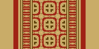 Nordic pattern Seamless Mughal architecture Motif embroidery, Pixel Ikat embroidery Design for Print vyshyvanka placemat quilt sarong sarong beach kurtis Indian motifs vector
