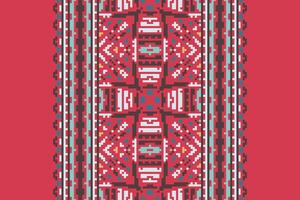 Banarasi Pattern Seamless Bandana print silk Motif embroidery, Pixel Ikat embroidery Design for Print scandinavian pattern saree ethnic nativity gypsy pattern vector