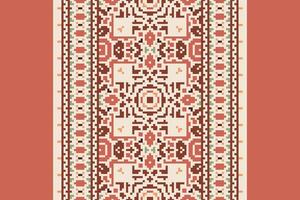 Banarasi Pattern Seamless Australian aboriginal pattern Motif embroidery, Pixel Ikat embroidery Design for Print tie dyeing pillowcase sambal puri kurti mughal architecture vector