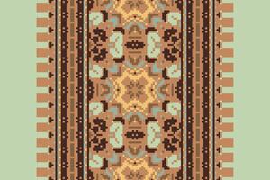 Banarasi Pattern Seamless Mughal architecture Motif embroidery, Pixel Ikat embroidery Design for Print indigenous art aboriginal art pattern floral kurti mughal border vector