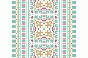 Banarasi Pattern Seamless Australian aboriginal pattern Motif embroidery, Pixel Ikat embroidery Design for Print tapestry floral kimono repeat pattern lacing spanish motif vector
