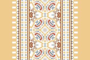 Banarasi Pattern Seamless Mughal architecture Motif embroidery, Pixel Ikat embroidery Design for Print egyptian hieroglyphs tibetan geo pattern vector
