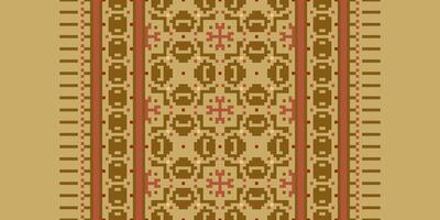 Nordic pattern Seamless Mughal architecture Motif embroidery, Pixel Ikat embroidery Design for Print indigenous art aboriginal art pattern floral kurti mughal border vector