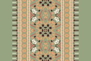 Banarasi Pattern Seamless Mughal architecture Motif embroidery, Pixel Ikat embroidery Design for Print kurta pattern mughal motifs tapestry pattern floral repeat vector