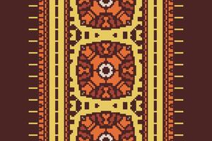 Banarasi Pattern Seamless Scandinavian pattern Motif embroidery, Pixel Ikat embroidery Design for Print lace pattern turkish ceramic ancient egypt art jacquard pattern vector