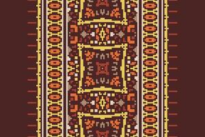 Banarasi Pattern Seamless Scandinavian pattern Motif embroidery, Pixel Ikat embroidery Design for Print australian curtain pattern geometric pillow model kurti mughal flowers vector