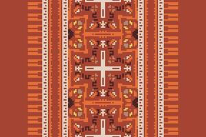Banarasi Pattern Seamless Scandinavian pattern Motif embroidery, Pixel Ikat embroidery Design for Print tapestry floral kimono repeat pattern lacing spanish motif vector