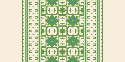 Nordic pattern Seamless Mughal architecture Motif embroidery, Pixel Ikat embroidery Design for Print tie dyeing pillowcase sambal puri kurti mughal architecture vector