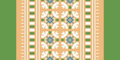 Nordic pattern Seamless Mughal architecture Motif embroidery, Pixel Ikat embroidery Design for Print kurta pattern mughal motifs tapestry pattern floral repeat vector