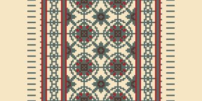 Motif folklore pattern Seamless Bandana print silk Motif embroidery, Pixel Ikat embroidery Design for Print australian curtain pattern geometric pillow model kurti mughal flowers vector