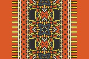 Kurti Pattern Seamless Scandinavian pattern Motif embroidery, Pixel Ikat embroidery Design for Print kurta pattern mughal motifs tapestry pattern floral repeat vector