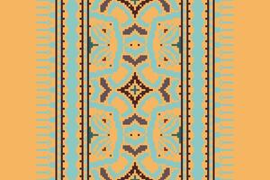 Ghagra Pattern Seamless Native American, Motif embroidery, Pixel Ikat embroidery Design for Print australian curtain pattern geometric pillow model kurti mughal flowers vector