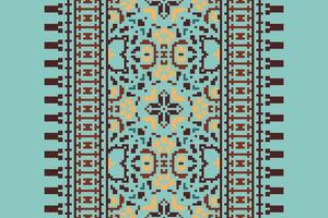 Ghagra Pattern Seamless Native American, Motif embroidery, Pixel Ikat embroidery Design for Print kurta pattern mughal motifs tapestry pattern floral repeat vector
