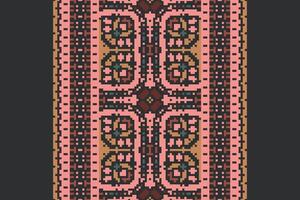 Ghagra Pattern Seamless Australian aboriginal pattern Motif embroidery, Pixel Ikat embroidery Design for Print indonesian batik motif embroidery native american kurta mughal design vector