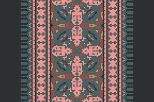 Ghagra Pattern Seamless Australian aboriginal pattern Motif embroidery, Pixel Ikat embroidery Design for Print indigenous art aboriginal art pattern floral kurti mughal border vector