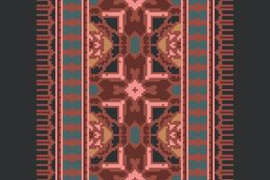 Ghagra Pattern Seamless Australian aboriginal pattern Motif embroidery, Pixel Ikat embroidery Design for Print endless arabesque cloth dupatta shawl bandana print silk kurta men vector