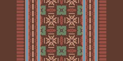 Nordic pattern Seamless Scandinavian pattern Motif embroidery, Pixel Ikat embroidery Design for Print scarf hijab pattern kerchief Pixel Ikat Silk kurti model mughal patterns vector