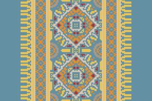 Ghagra Pattern Seamless Australian aboriginal pattern Motif embroidery, Pixel Ikat embroidery Design for Print egyptian pattern tibetan mandala bandanna vector