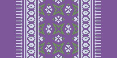 Nordic pattern Seamless Scandinavian pattern Motif embroidery, Pixel Ikat embroidery Design for Print tie dyeing pillowcase sambal puri kurti mughal architecture vector
