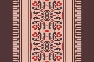 Ghagra Pattern Seamless Mughal architecture Motif embroidery, Pixel Ikat embroidery Design for Print egyptian hieroglyphs tibetan geo pattern vector