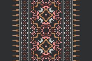 Ghagra Pattern Seamless Mughal architecture Motif embroidery, Pixel Ikat embroidery Design for Print jacquard slavic pattern folklore pattern kente arabesque vector