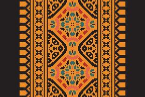 Ghagra Pattern Seamless Mughal architecture Motif embroidery, Pixel Ikat embroidery Design for Print indigenous art aboriginal art pattern floral kurti mughal border vector