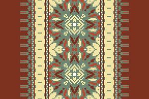 Ghagra Pattern Seamless Scandinavian pattern Motif embroidery, Pixel Ikat embroidery Design for Print australian curtain pattern geometric pillow model kurti mughal flowers vector