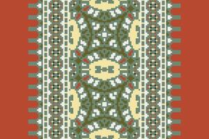 Ghagra Pattern Seamless Scandinavian pattern Motif embroidery, Pixel Ikat embroidery Design for Print lace pattern turkish ceramic ancient egypt art jacquard pattern vector