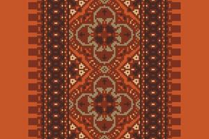 Ghagra Pattern Seamless Scandinavian pattern Motif embroidery, Pixel Ikat embroidery Design for Print border embroidery ancient egypt vector
