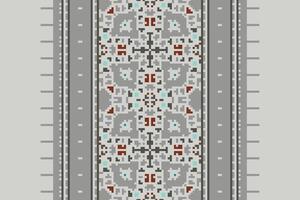 Motif folklore pattern Seamless Native American, Motif embroidery, Pixel Ikat embroidery Design for Print australian curtain pattern geometric pillow model kurti mughal flowers vector