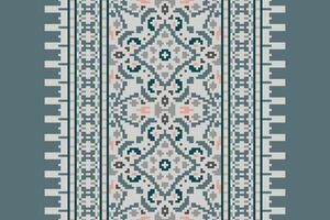 Motif folklore pattern Seamless Native American, Motif embroidery, Pixel Ikat embroidery Design for Print lace pattern seamless pattern vintage shibori jacquard seamless vector