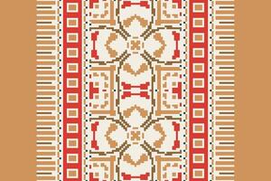 Motif folklore pattern Seamless Bandana print silk Motif embroidery, Pixel Ikat embroidery Design for Print kurta pattern mughal motifs tapestry pattern floral repeat vector