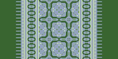 Nordic pattern Seamless Scandinavian pattern Motif embroidery, Pixel Ikat embroidery Design for Print pattern vintage flower folk navajo patchwork pattern vector
