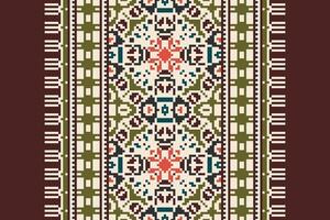 Motif folklore pattern Seamless Australian aboriginal pattern Motif embroidery, Pixel Ikat embroidery Design for Print tie dyeing pillowcase sambal puri kurti mughal architecture vector